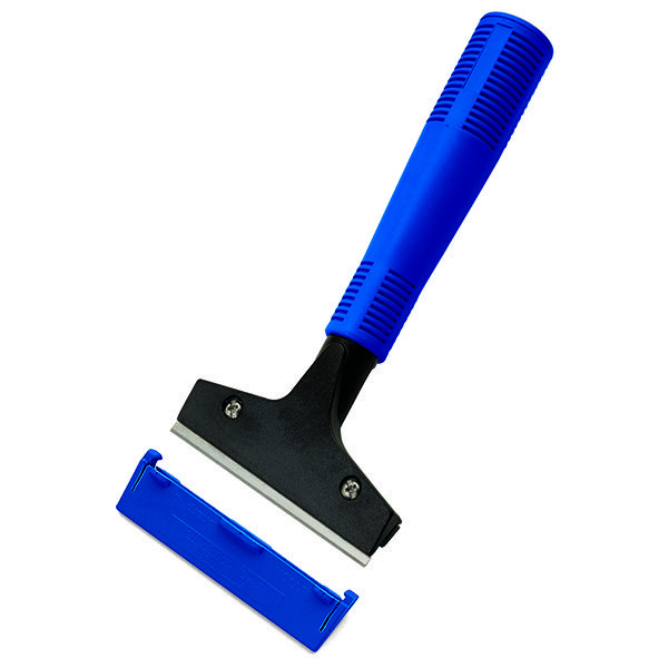 Rubber scraper with plastic handle, 27 cm long, 1 pc, loose