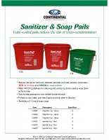 Soap and Sanitizer Pails
